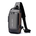 Waterproof Sling Cross Backpack Bag (Black)